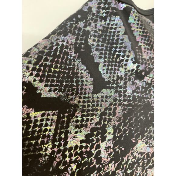 Evolution & Creation Racerback Black Rainbow Snake Print Sports Bra NEW Small - Picture 5 of 9